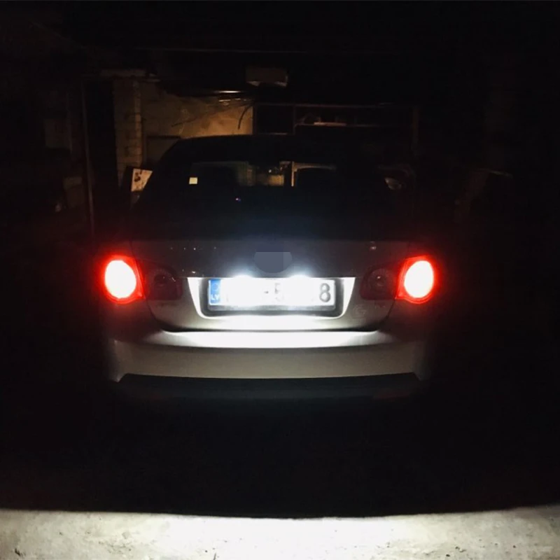 2X18LED автомобильный номерной знак светильник без ошибок Canbus для VW Golf Passat Candy T5 Jetta/Syncro Touran Transporter