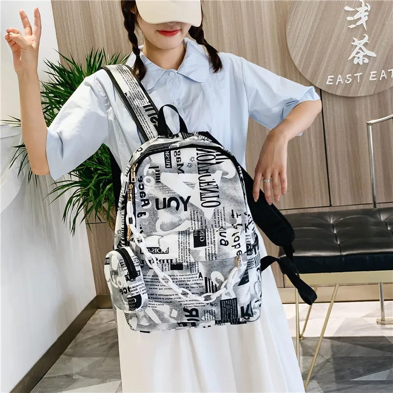 Cow Pattern Backpack For School Teenagers Girls Vintage Casual School Bag Laptop Bagpacks Bookbag Travel Bag Mochila Feminina
