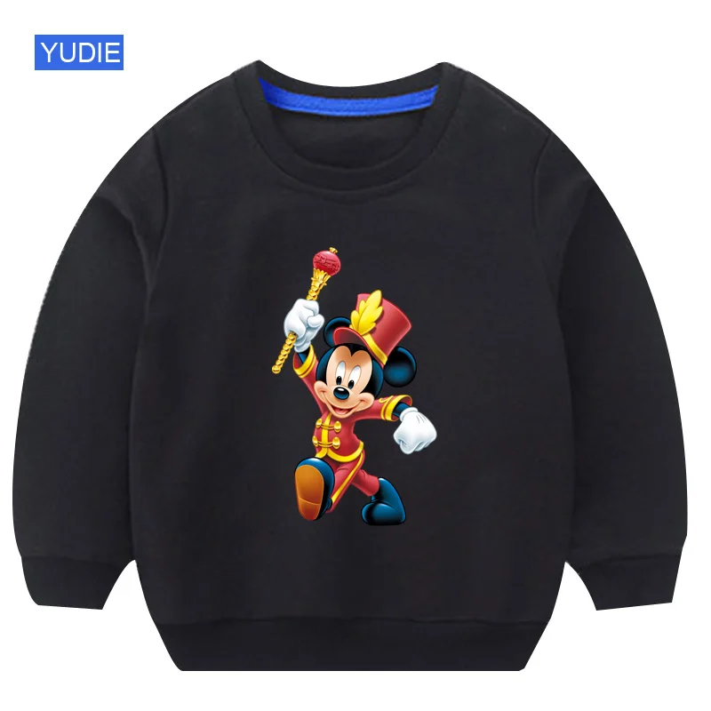 

kidsSweatshirts Mickey Mouse Cotton Pullover Tops for Baby Boys Autumn Cartoon Animals cute 2019 autumn children sweatshirts