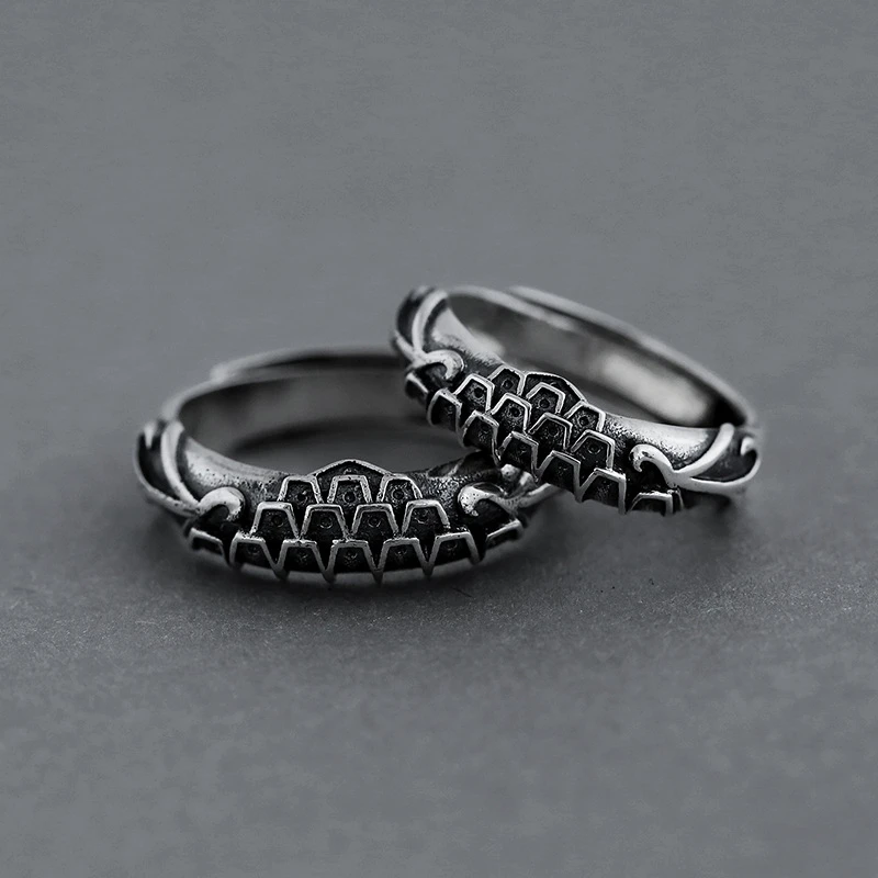 Retro Punk Men and Women Couple Ring Student Gift Temperament Personality Creative Jewelry | Украшения и аксессуары