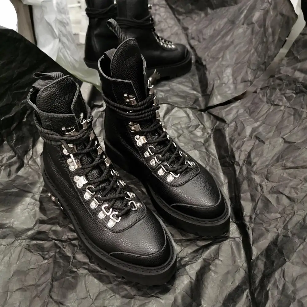 leather biker boots womens