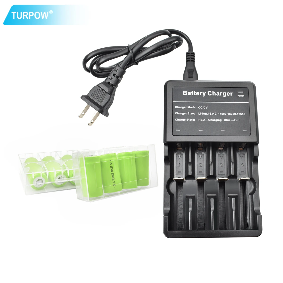 

turpow Rechargeable lii-500 Lii-PD4 lii-PL4 Lii-S1 3.7V Li-ion Battery Charger 18650 840mah 18500/26650/16340/14500/10440/18650
