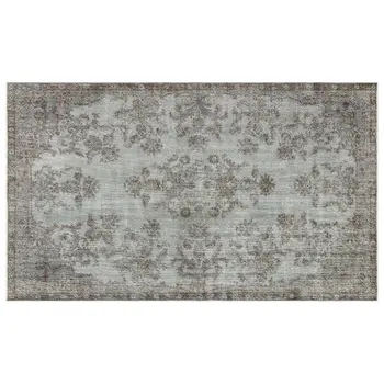 

Handmade Gray Vintage Overdyed Turkish Area Rug 172x292 Cm-5'8''X9'7''