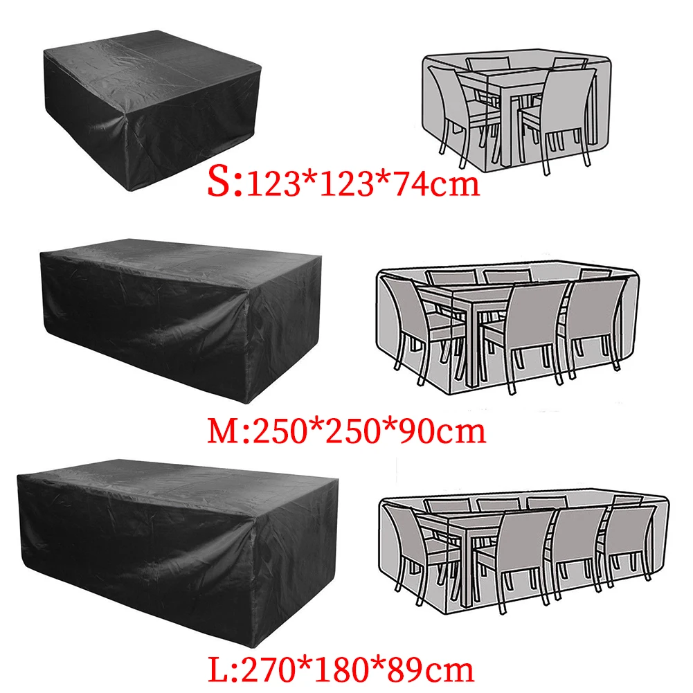 Мебель для патио Снег Водонепроницаемый Пылезащитный Набор дождь диван сад открытый защитный чехол