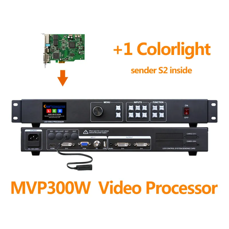 Wifi Процессор MVP300W с USB плеером, с linsn ts802d nova msd300& s2 led контрольная карта для конференц-зала светодиодная стена - Цвет: MVP300W 1 S2