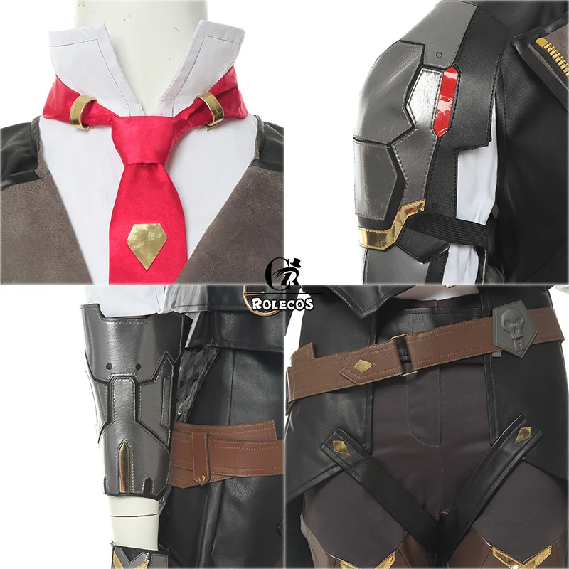 Женские наручные часы ROLECOS костюм Эш косплей OW Ashe Элизабет Каледония униформа