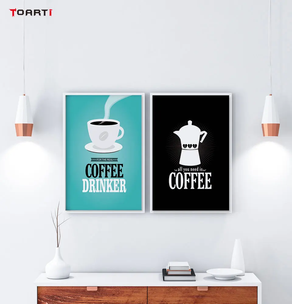Винтажный постер и печать Start with Coffee ретро Картина на холсте кухонный магазин