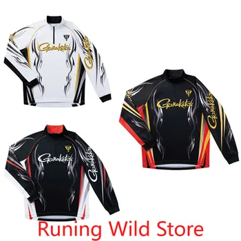 

GAMAKATSU Fishing Long Sleeve Clothes Anti-UV Sunscreen Breathable Quick Dry Outdoors Sports Summer Fishing Clothing