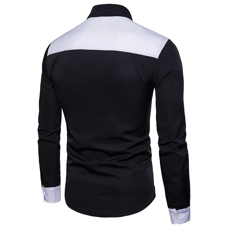 Мужская рубашка, Camisa Blusa Masculina, повседневные тонкие рубашки с длинными рукавами, Мужская одежда, повседневная мужская блуза, топ, уличная одежда, Camisa Masculina