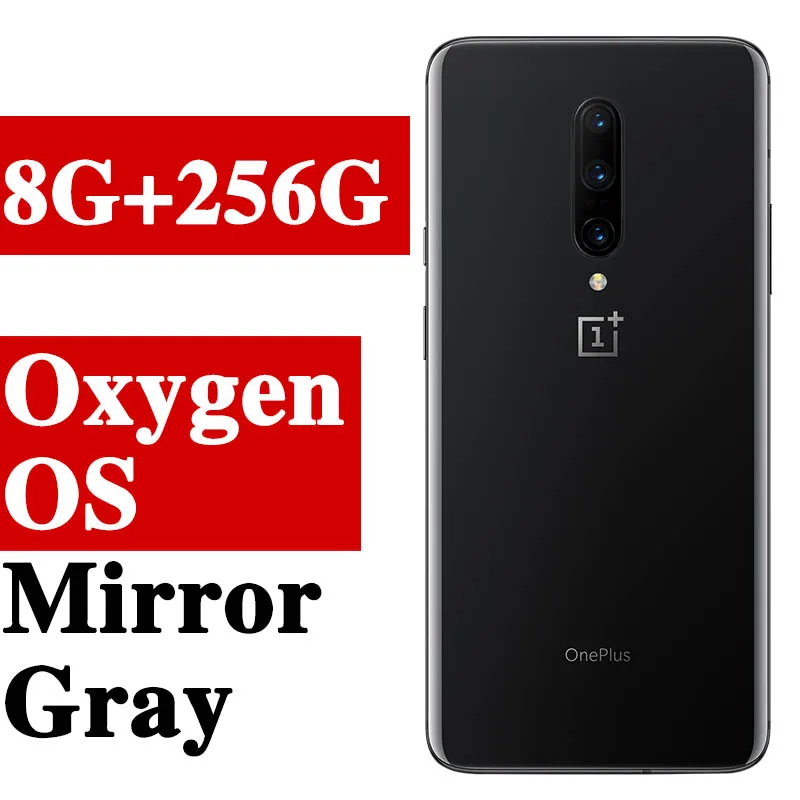 Универсальный ПЗУ Oneplus 7 PRO 6,67 дюймов мобильный телефон Android 9 Snapdragon 855 6G ram 128G rom NFC экран разблокировка смартфона - Цвет: 8G 256G gray