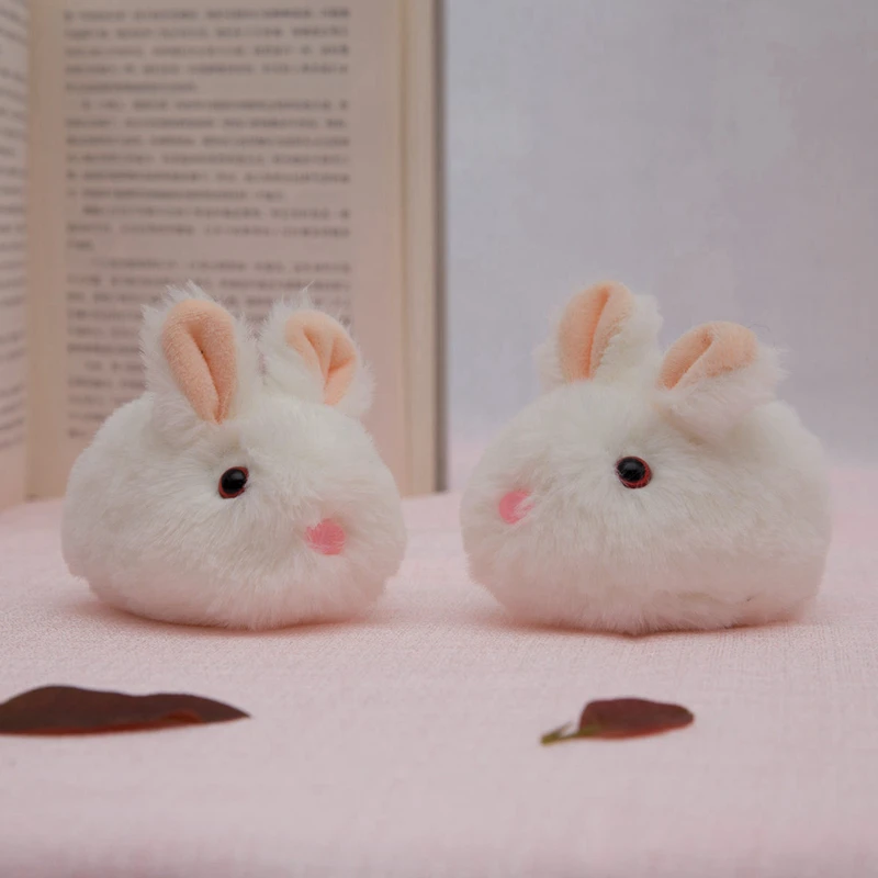 Cute Soft Mini Fluffy Rabbit Stuffed Plush Animal Toy Fashion Lovely Bunny Doll For Baby Girl Kids Gift Animal Doll Keychain Aliexpress