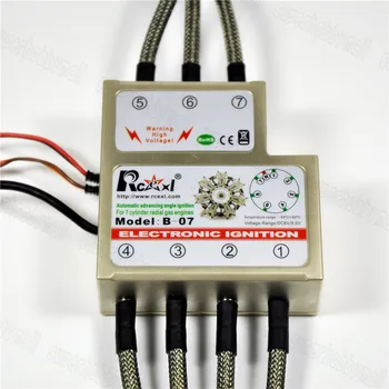 

1pcs Rcexl 7 cylinder RADIAL ENGINE ignition for -NGK- ME-8 1/4 -32 90degree W/Hall Sensor Bracket