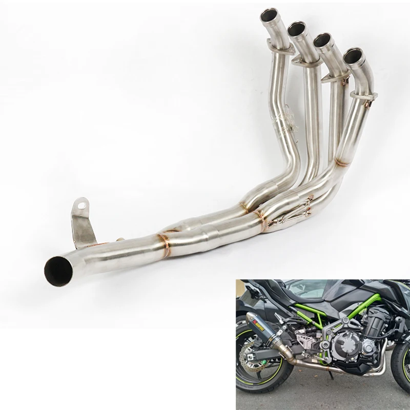 Полная система выхлопной трубы мотоцикла Модифицированная труба глушителя средняя труба выхлопная для Kawasaki Z900(не Z900e z900 A2) 17-19
