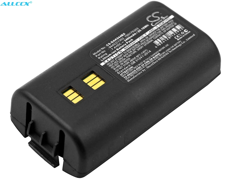 Аккумулятор Cameron Sino 3400mAh для Datalogic 944501088,944551004, 944551005,944551014, 944551015,944551019, 944551020, Kyman