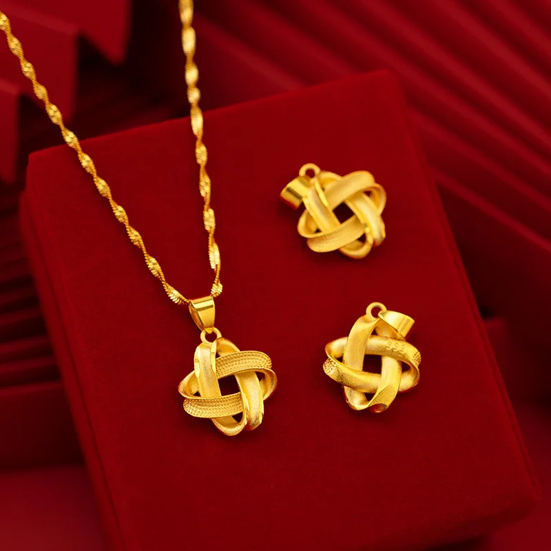 Neck Chain Chinese Gold Jewellery Designs Real 18K Gold Pendant