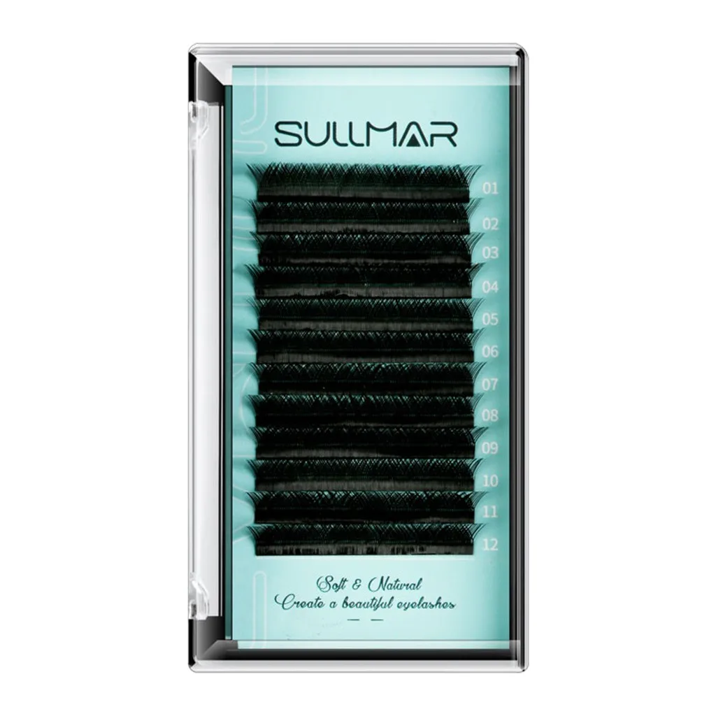 Professional Makeup Individual False Eye Lashes Black Silk Eyelashes Extension False Eyelash Set Handmade Reusable Grafting Fake