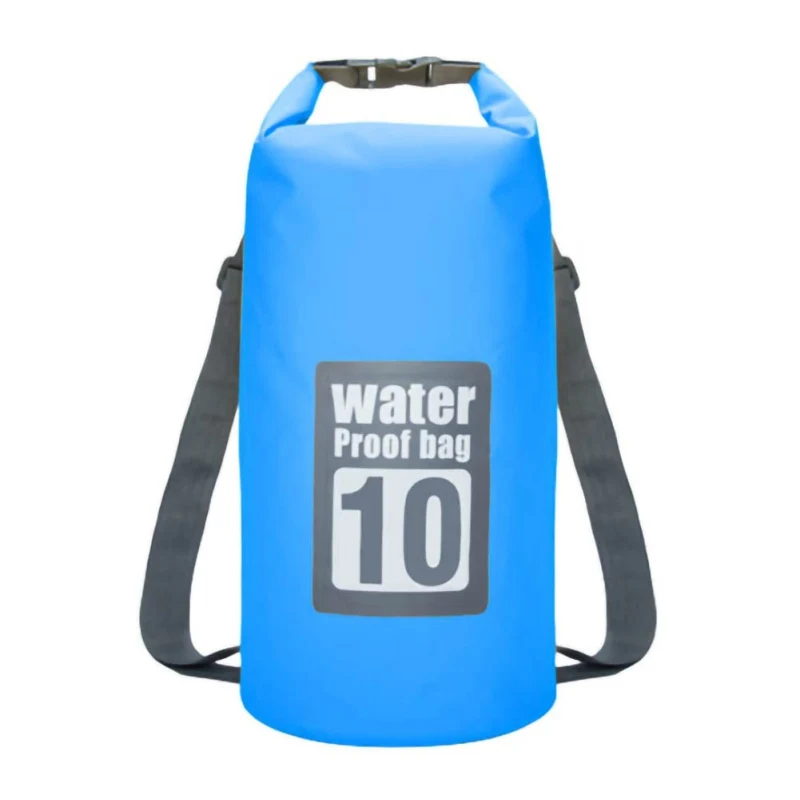 10L уличная водонепроницаемая сумка Портативный Регулируемый легкий плаванье рафтинг Каякинг непромокаемый рюкзак для кемпинга Пешие прогулки пляж - Цвет: Light blue
