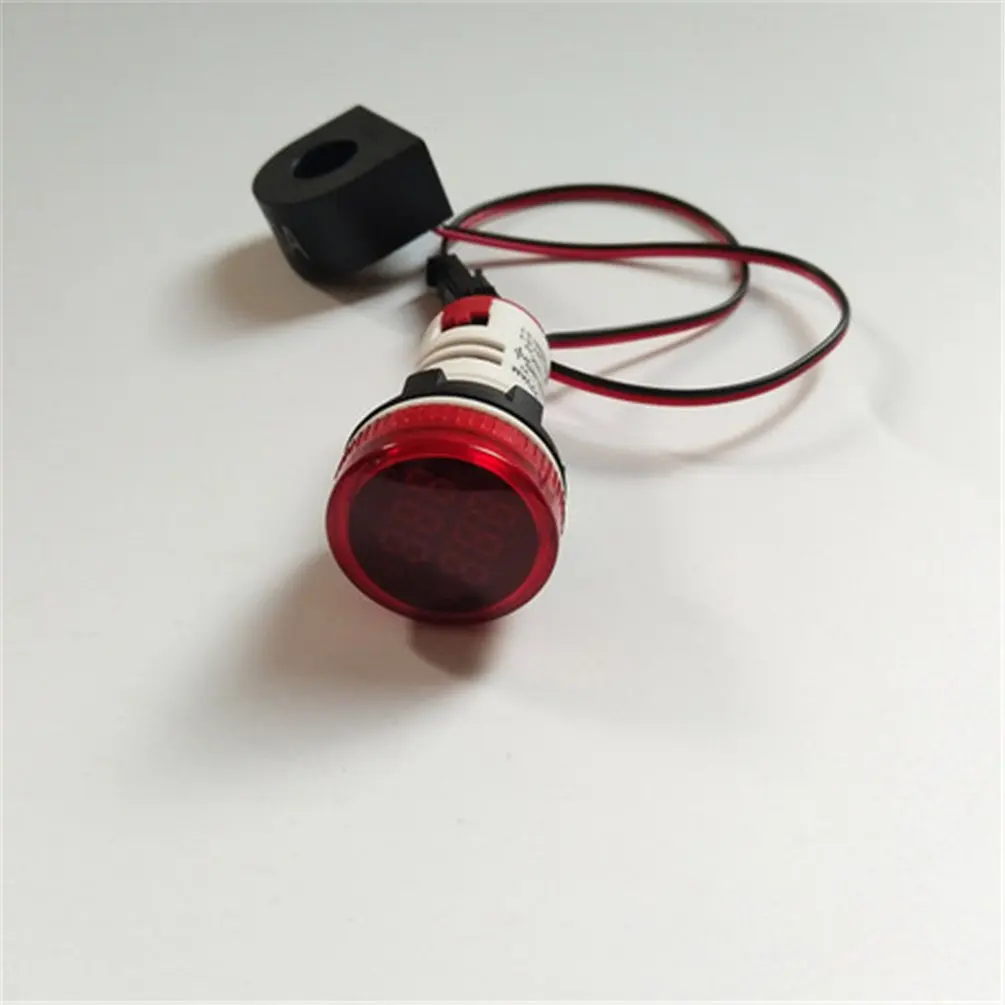 Круглый светодиодный цифровой амперметр вольтметр Амперметр AC50-500V AC0-100A небольшой и нежный мощный стол ток Напряжение метр тестер
