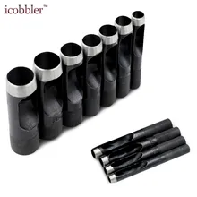 Большой размер 10 мм до 25 мм Круглый стальной кожаный ремесленный полый дырокол для кожаного ремня ремешок для часов прокладка кожевенное ремесло Пробивка