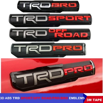 

3D ABS TRD SPORT OFF ROAD BRO PRO Car Emblem Front Fender Auto Door 4Runner Logo Badge Emblema De Carro For Toyota Tacoma Tundra