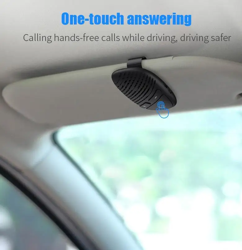 Wireless Bluetooth Car Kit Handsfree Speakerphone Bluetooth 5 0 Wireless Stereo Audio Receiver Adapter for Car Headphone Speaker