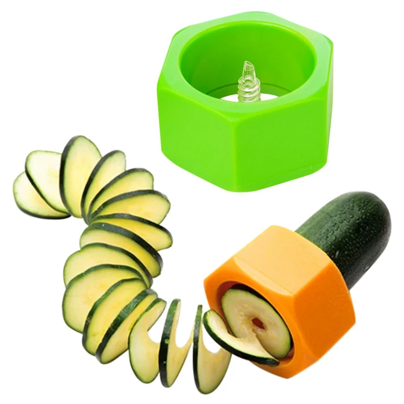 Household Kitchen Melon Gadgets Cucumber Peeler Creative Cucumber Spiral Type Slicer Manual Carrot Slicer