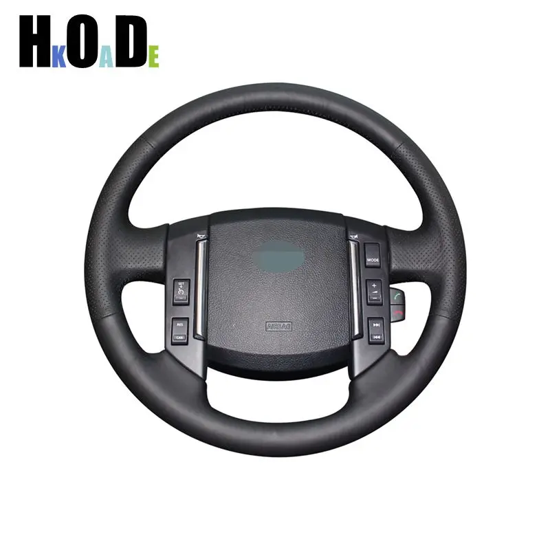 

Leather braid for steering wheel For Land Rover Freelander 2 2007-2012 Black PU Artificial Leather Car Steering Wheel Cover