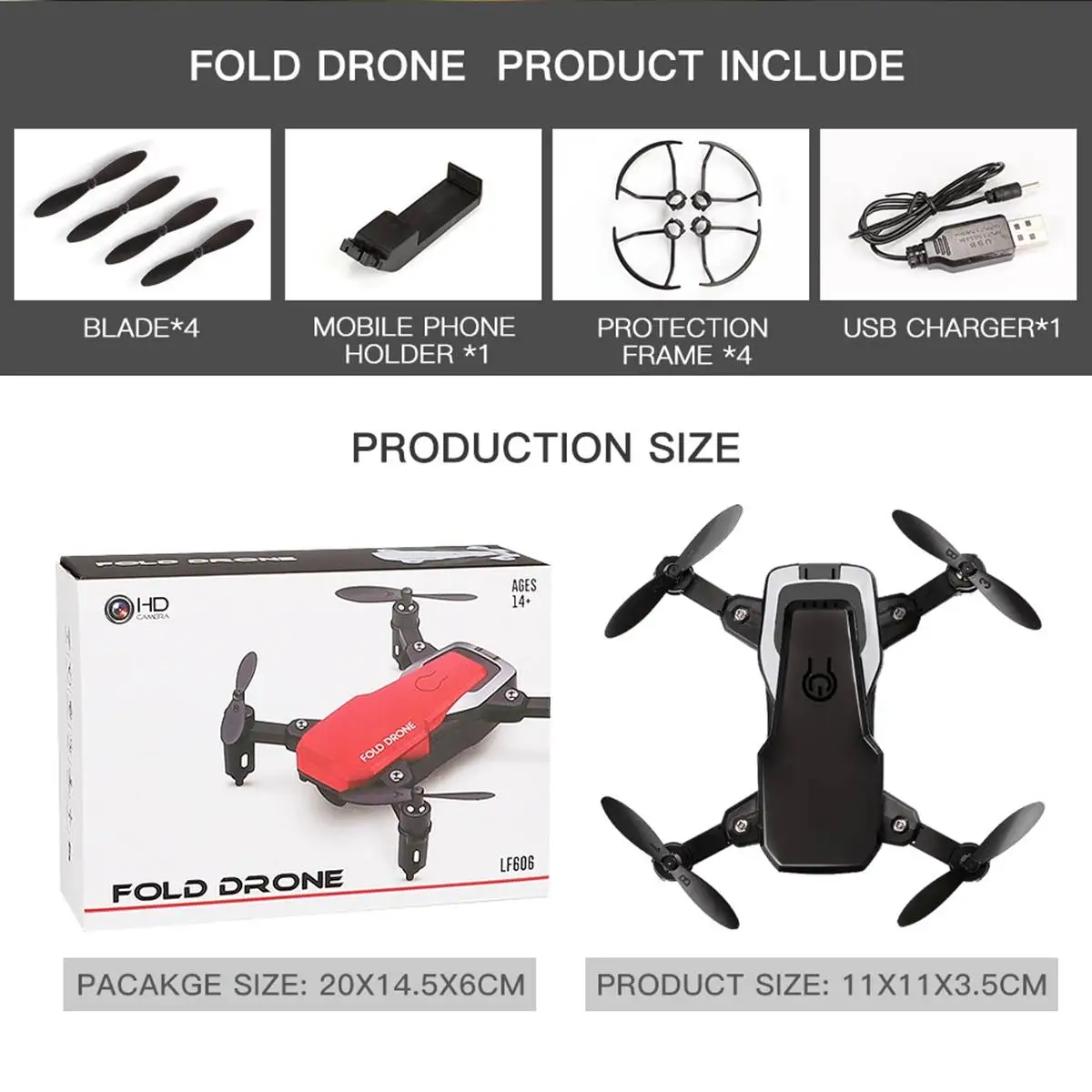 Newest 0.3MP 2.0MP Mini RC Drone with Camera Wifi FPV Foldable Altitude Hold Quadcopter Remote Control Helicopter Toys