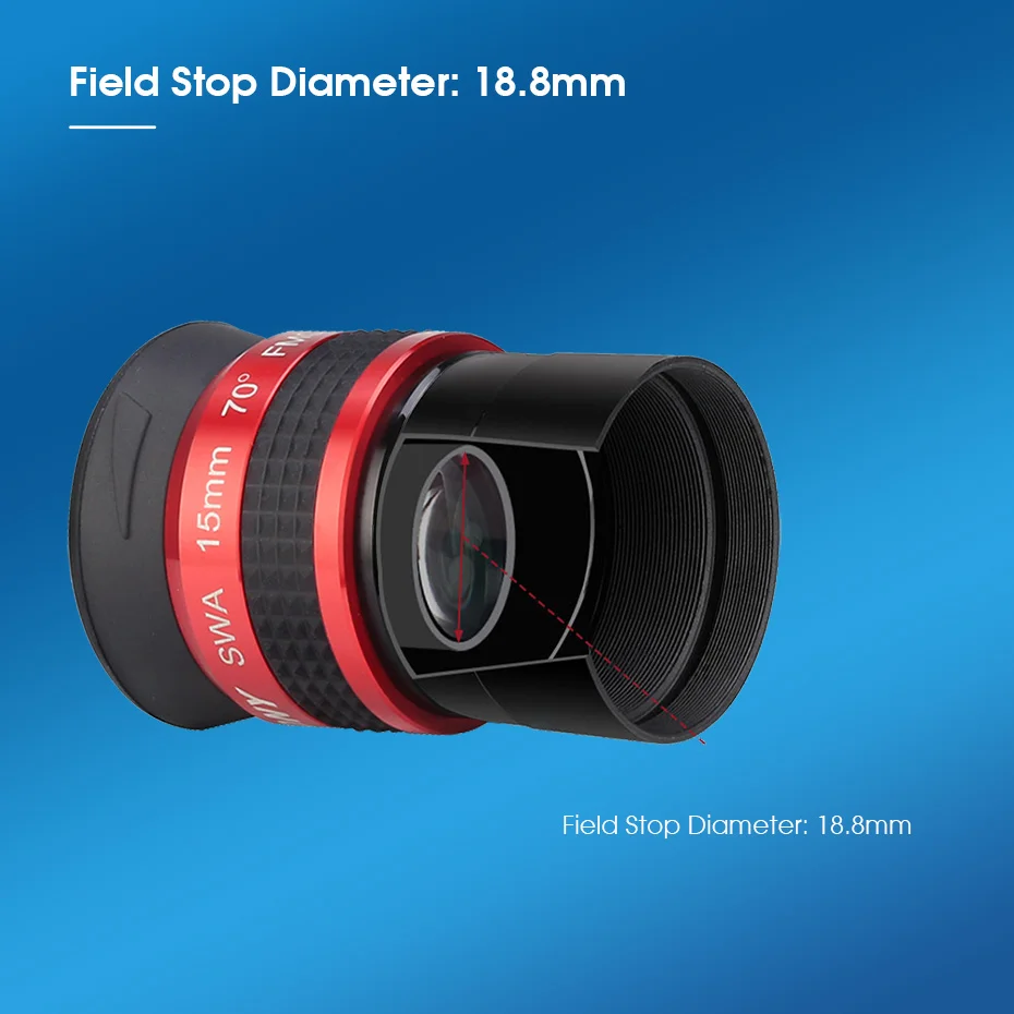 Svbony sv154 Teleskop okular, 70 ° Weitwinkel okulare 15mm, 1,25 Zoll fmc achromat isches Okular für Teleskop zubehör – Detail 7