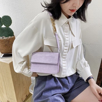 

Fashion Pure Color Women Handbag Classic Texture Delicate Creative Design Leather Female Flap Underarm Shoulder Tote Bags
