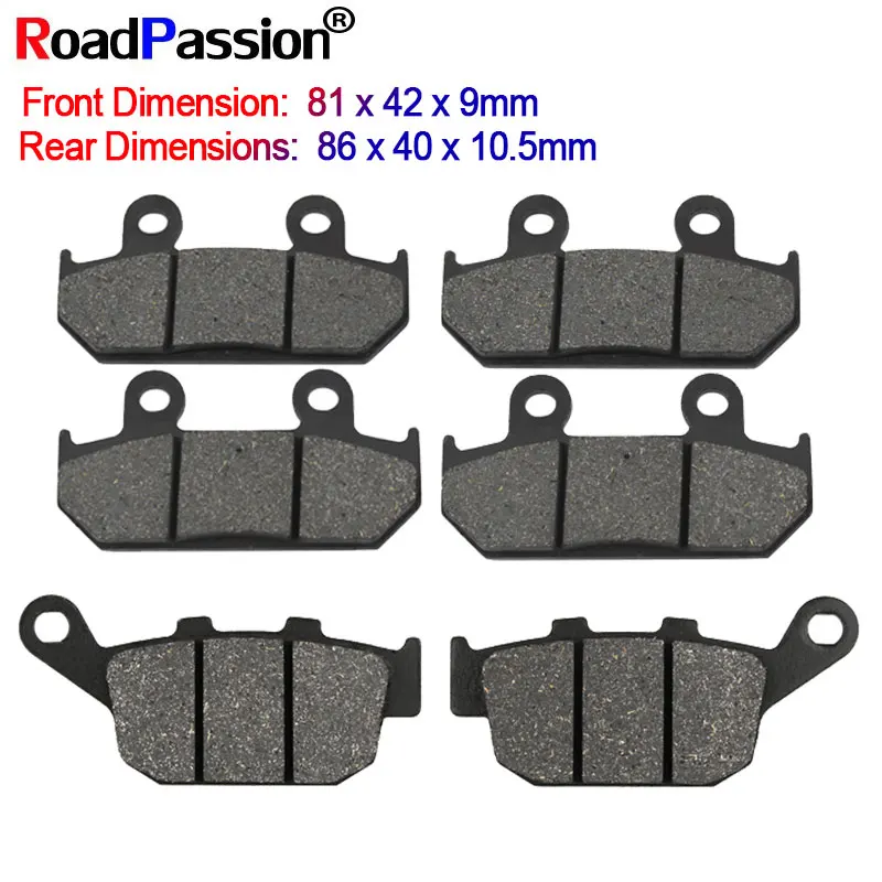 

Motorcycle Parts Front Rear Brake Pads Disks For HONDA CBR250RH MC17 VFR400RH2/RJ NC24 XRV 750 L/M/N Africa Twin CBR250 RH