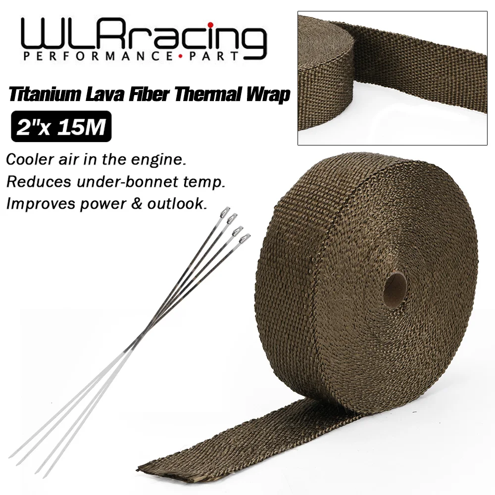 Thermal Titanium Fiber Titanium Manifold Wrap Titanium Exhaust Wrap