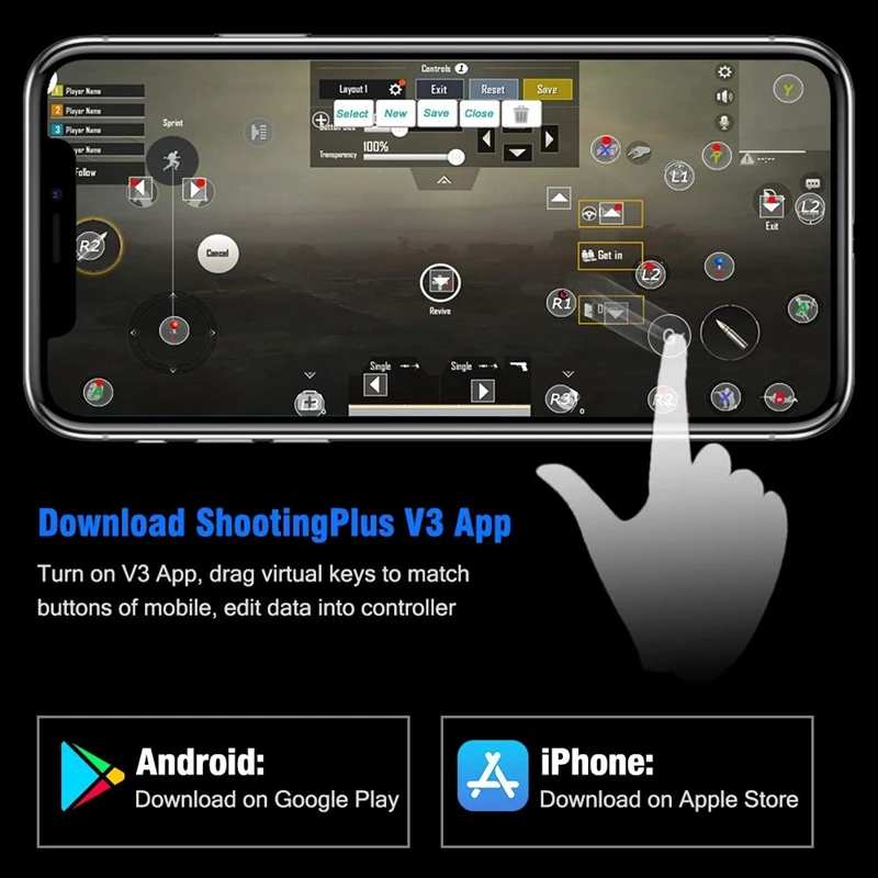  Mobile Controller Mobile Game Controller For Pubg Game Controller For Android/Ios/Iphone Wireless R