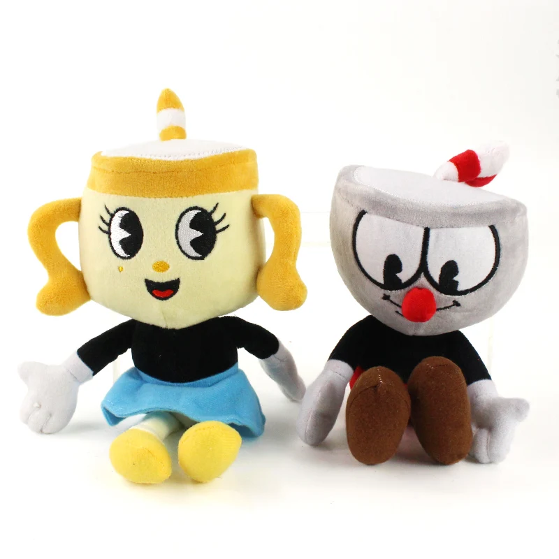Игрушки плюшевые Cuphead Mugman 26 см легендарный шеф халлес дьявол мягкая кукла для