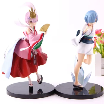 

Re:life in a Different World from Zero Rem Ram Nightingale Yuki-onna Anime PVC Action Figure Collectible Model Toy Doll Gift