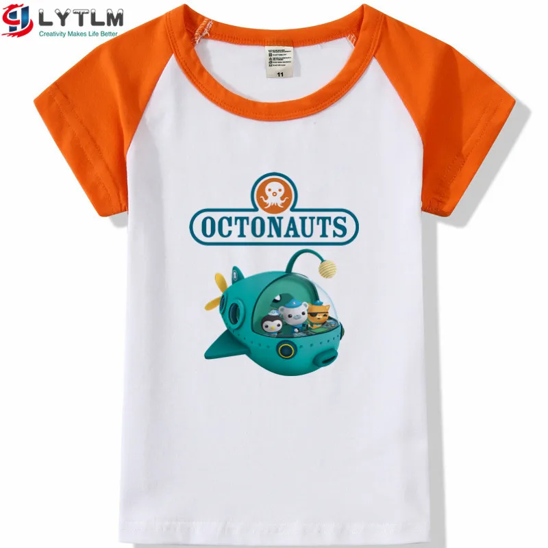 LYTLM XXX Kids Octonauts/Детские футболки для девочек, Koszulka, футболки для мальчиков, Детская футболка с рисунком для мальчиков топы для маленьких девочек