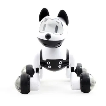 

Voice Control Voice Activated Robot Dog Electronic Toy Interactive Doggy Robot Puppy Music LED Eyes Flashing Action Toy