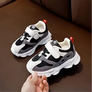 

Kids Shoes Casual Soft Sneakers Mesh Casual Running Letter Shoes Hook & Loop Toddler Boys Girls Breathable Sneakers Shoes