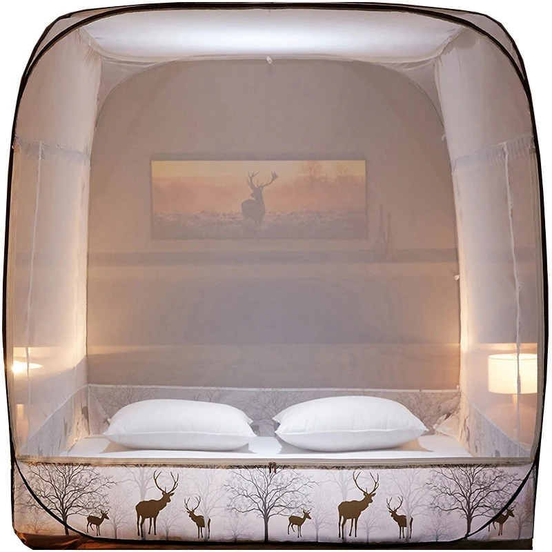 

Mesh Yurt Mosquito Net Children Folding Breathable Mosquito Cover Modern Simple Creativity Klamboe Bed Bed Decoration EB50