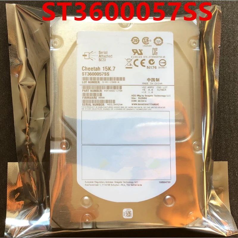 New Original HDD For Seagate 600GB 3.5" 15K SAS 16MB For Internal Hard Disk Enterprise Class Hard Drive ST3600057SS