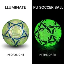 Adults Soccer Ball Reflective Child Training For Football LED Training Soccer For Child Adults Ball