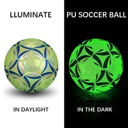 Adults Soccer Ball Reflective Child Training For Football LED Training Soccer For Child Adults Ball