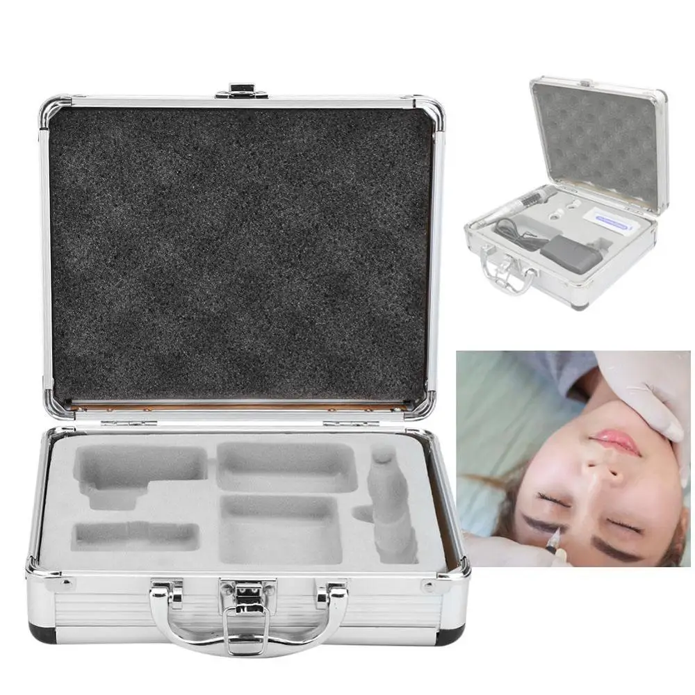 

Tattoo Carrying Case Machine Storage Box Lock Padded Box Organizer Aluminum Alloy Permanent make up microblade tattoo supplies
