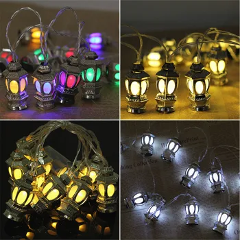 

YLRamadan Eid Decorations for Home LED Candles Light Hanging Pendant Festival Party Supplies Decorations Ligero
