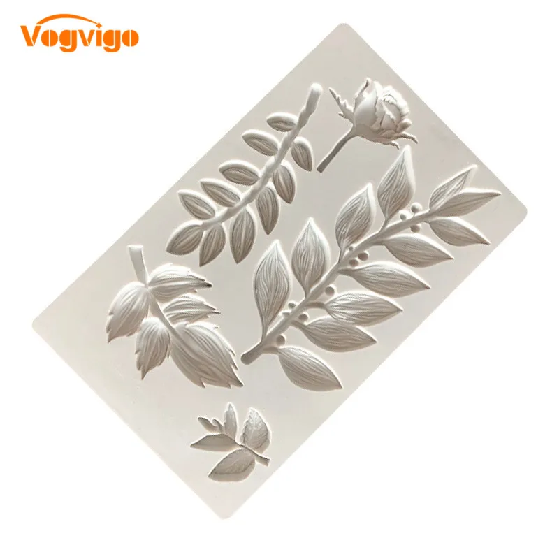VOGVIOG Sugarcraft лист силиконовая форма формы помадка форма торт декоративное устройство для шоколада форма для выпечки