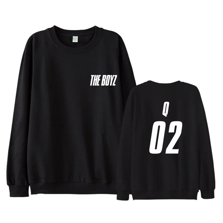 THE BOYZ THE START пуловеры толстовка с длинным рукавом зимние повседневные с круглым воротником для женщин/мужчин свободный логотип, название крутой свитшот - Цвет: WY01