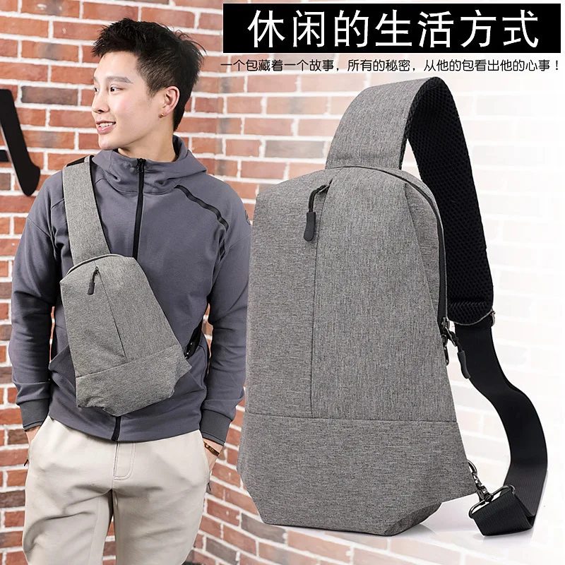 

Micro for Customizable 2018 New Style Men Casual Chest Bag Simple Versatile Backpack Shoulder Cross-body Chest Bag Wholesale