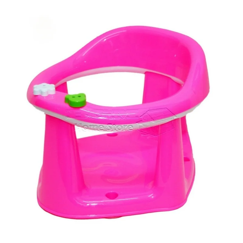 Siège de bain 3 en 1 pour bébé, siège de salle à manger et d'activité pour enfants, anneau de siège, chaise rose