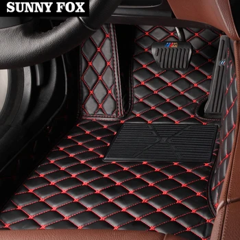 

SUNNY FOX car floor mats for BMW 3/4/5/6/7 Series GT M3 X1 X4 X5 X6 Z4 5D leather Anti-slip car-styling carpet liner