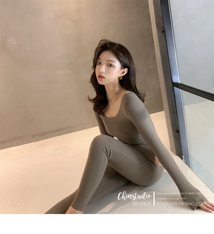 dark gray Tracksuit Thermal Underwear Women Winter Fast Dry High Elastic Long Underwear Heat Pack Women Warm Two Piece Set - Цвет: dark gray